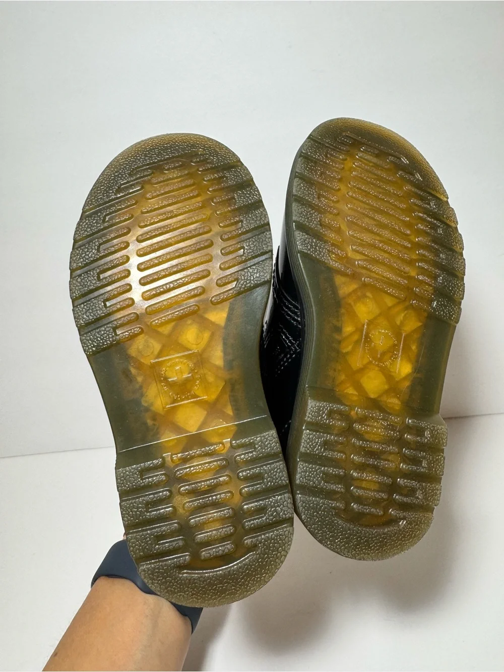 Dr. Martens TODDLER 1460 BLAK  PATENT LEATHER LACE UP BOOTS Size  8